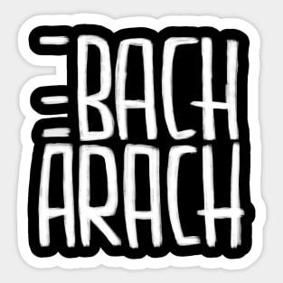 Bach Pun Burt Bacharach Sticker